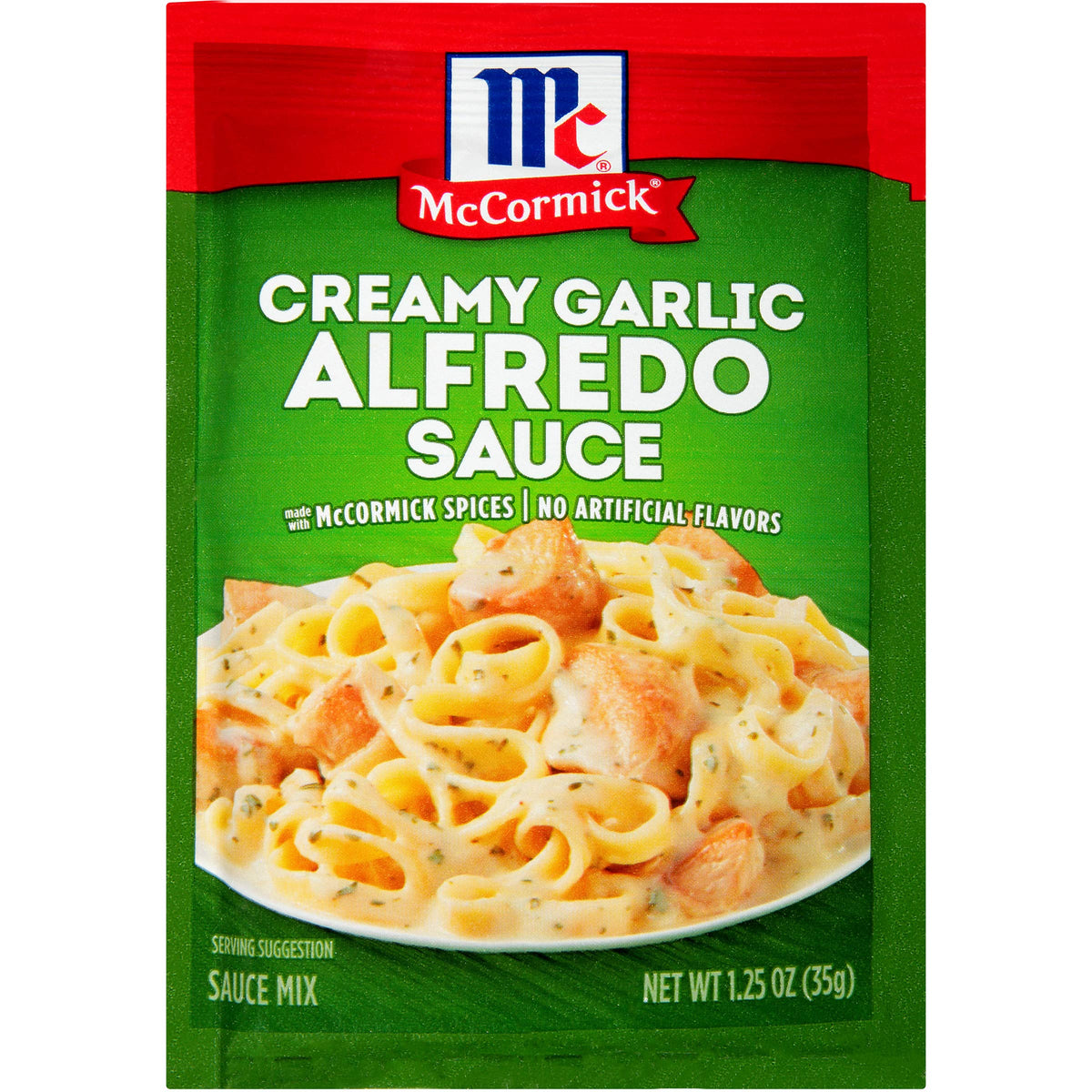 McCormick front packaging showing pack of 12, quick dinner convenience