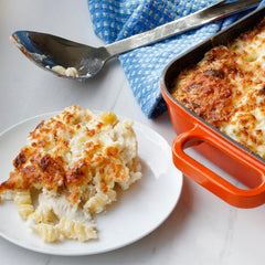 McCormick sauce poured over pasta, delivers creamy, garlicky flavor