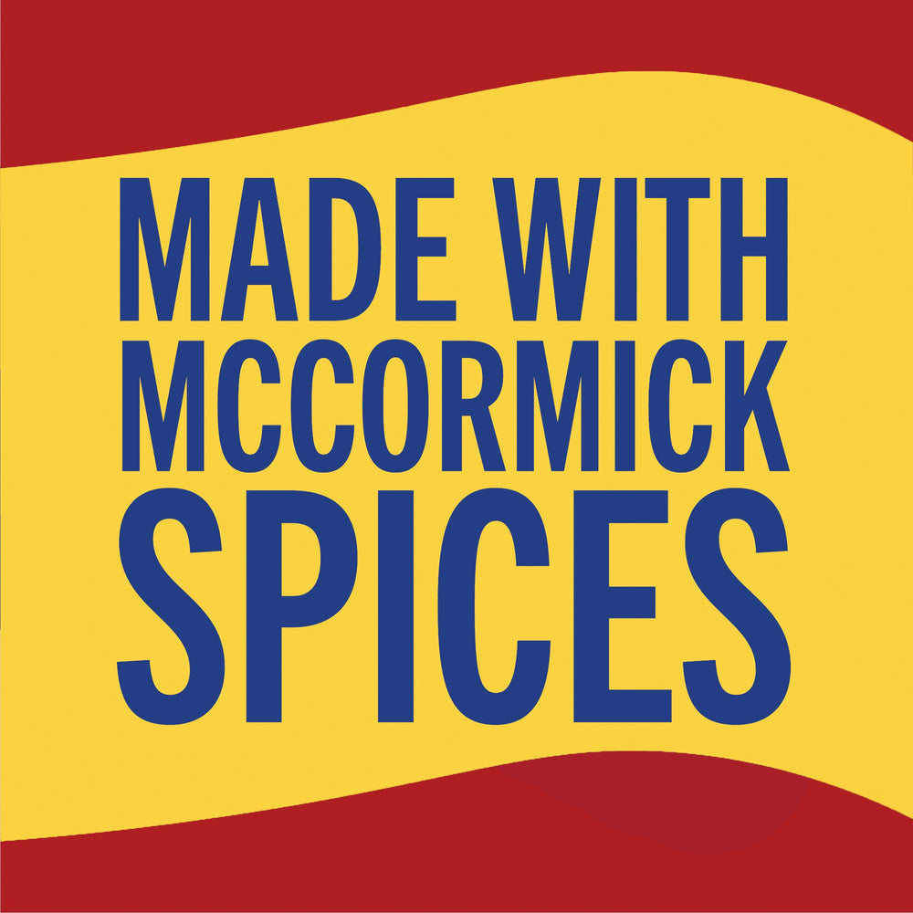 McCormick back label with nutrition and ingredients for quick reference