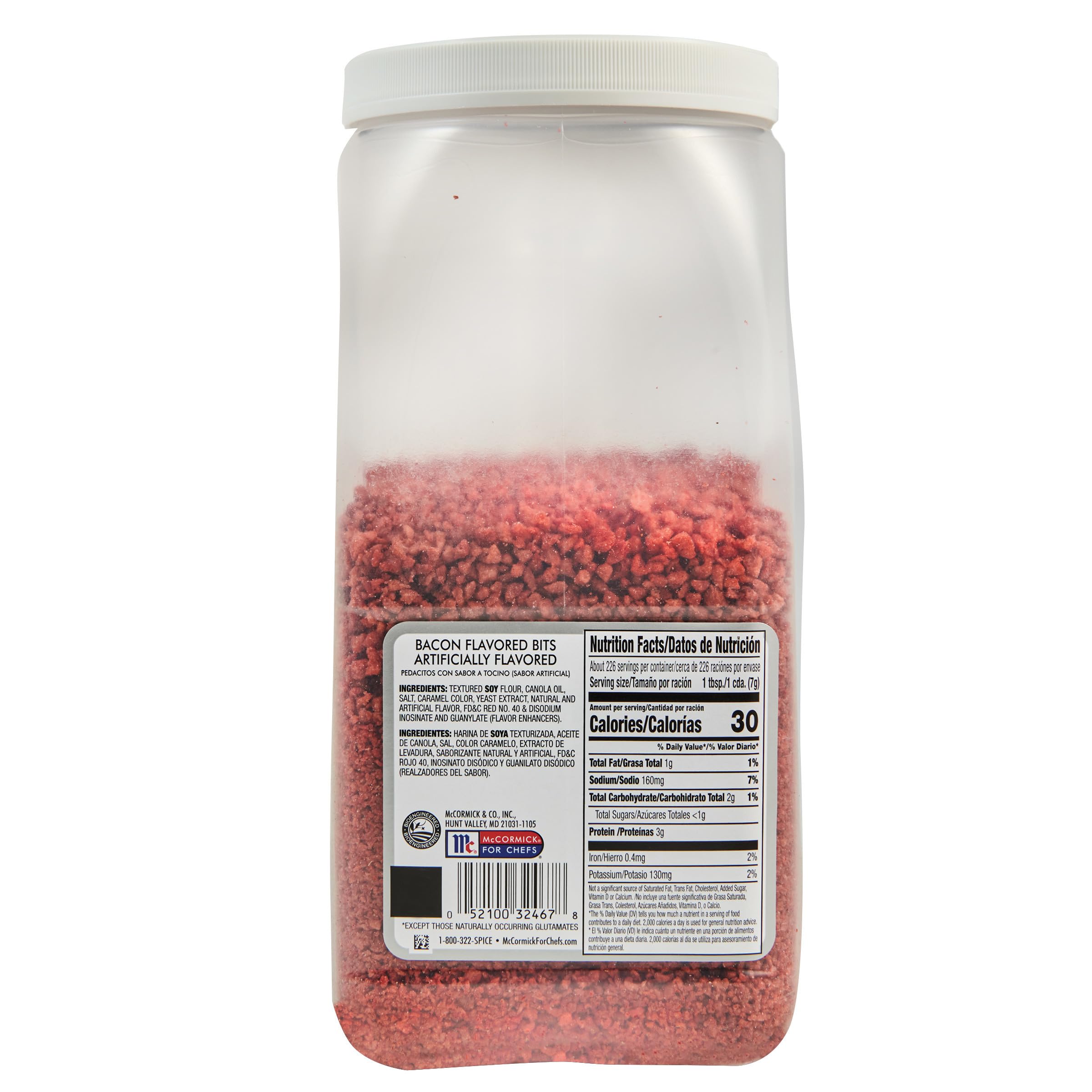 McCormick Culinary tub open with spoon for easy dispensing and fast plating