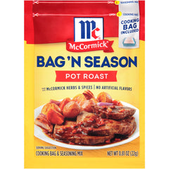 McCormick front packaging showing product and easy roast benefit