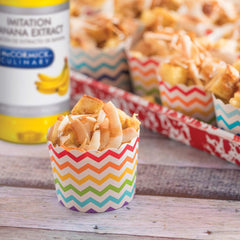 McCormick Culinary golden banana-flavored liquid close-up showing smooth texture