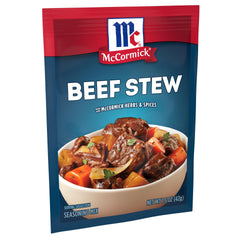 McCormick close-up of packet texture highlighting blend quality benefits