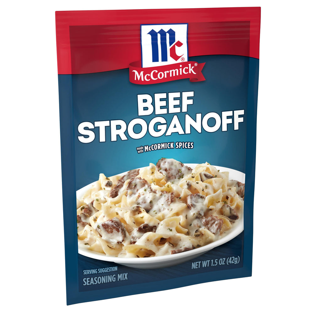 Back label of McCormick packet highlighting ingredient and usage information