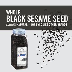 McCormick Culinary close-up of black sesame seeds highlighting crunchy texture
