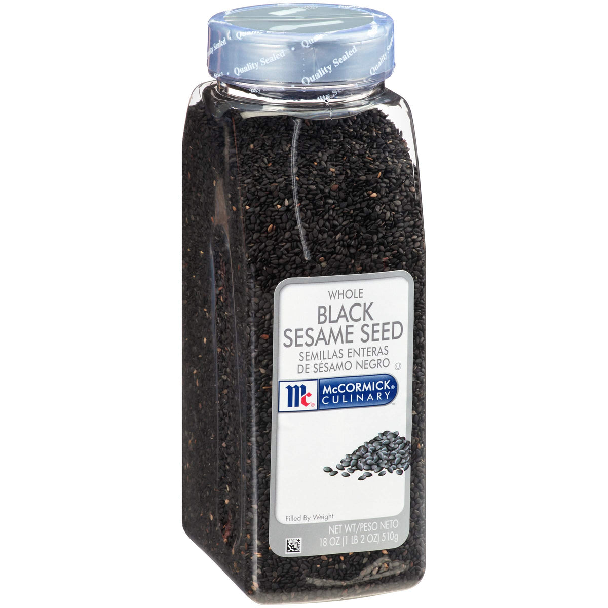 McCormick Culinary front packaging showing 18-ounce container and label benefit