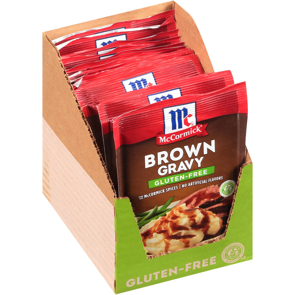McCormick front packaging showing gluten free benefit