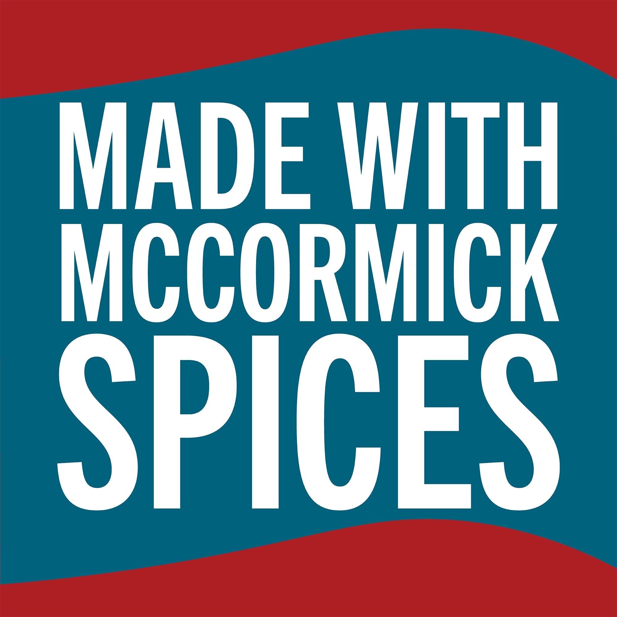 McCormick package nutrition label and ingredient area for informed cooks
