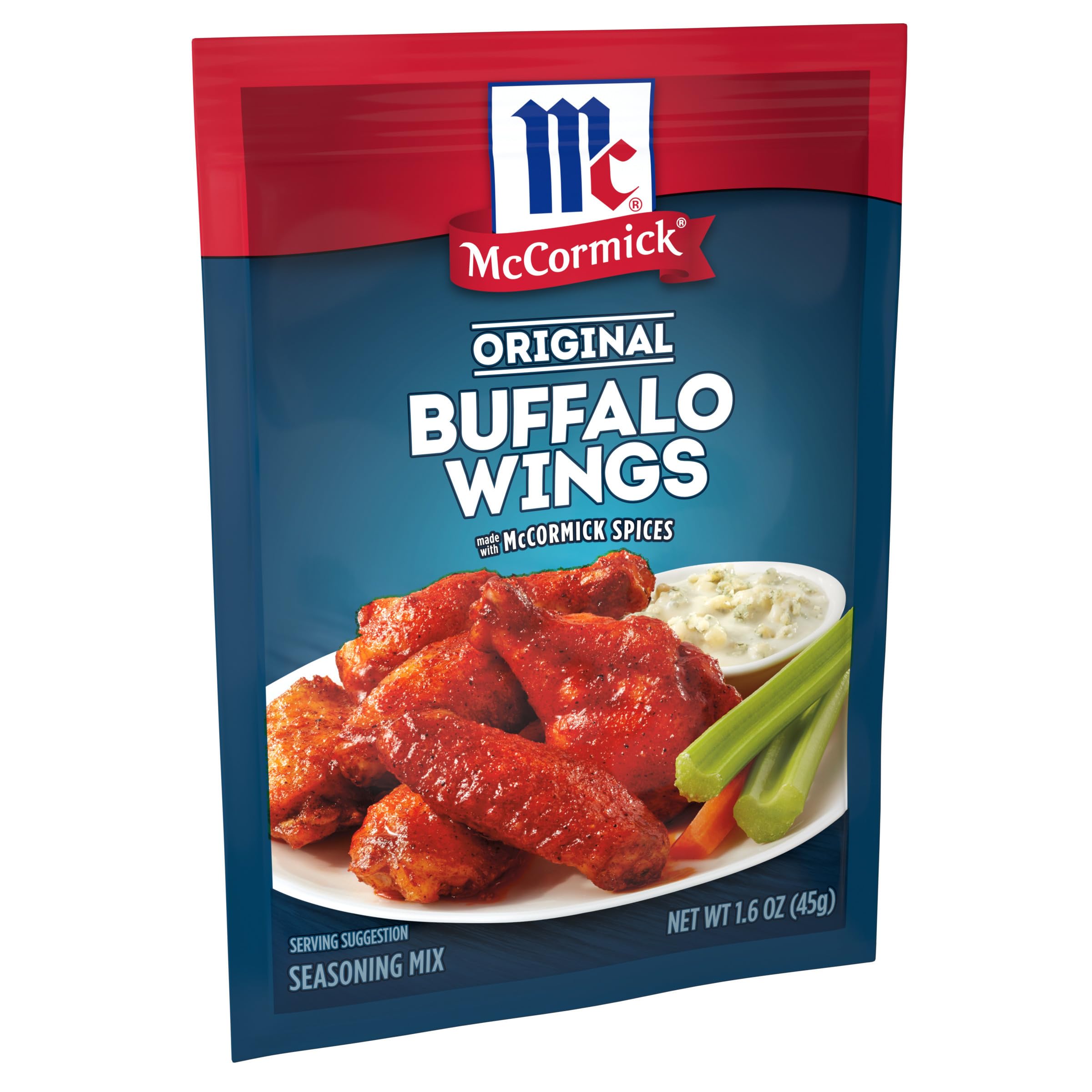 Close-up of McCormick packet texture and seasoning details for easy use