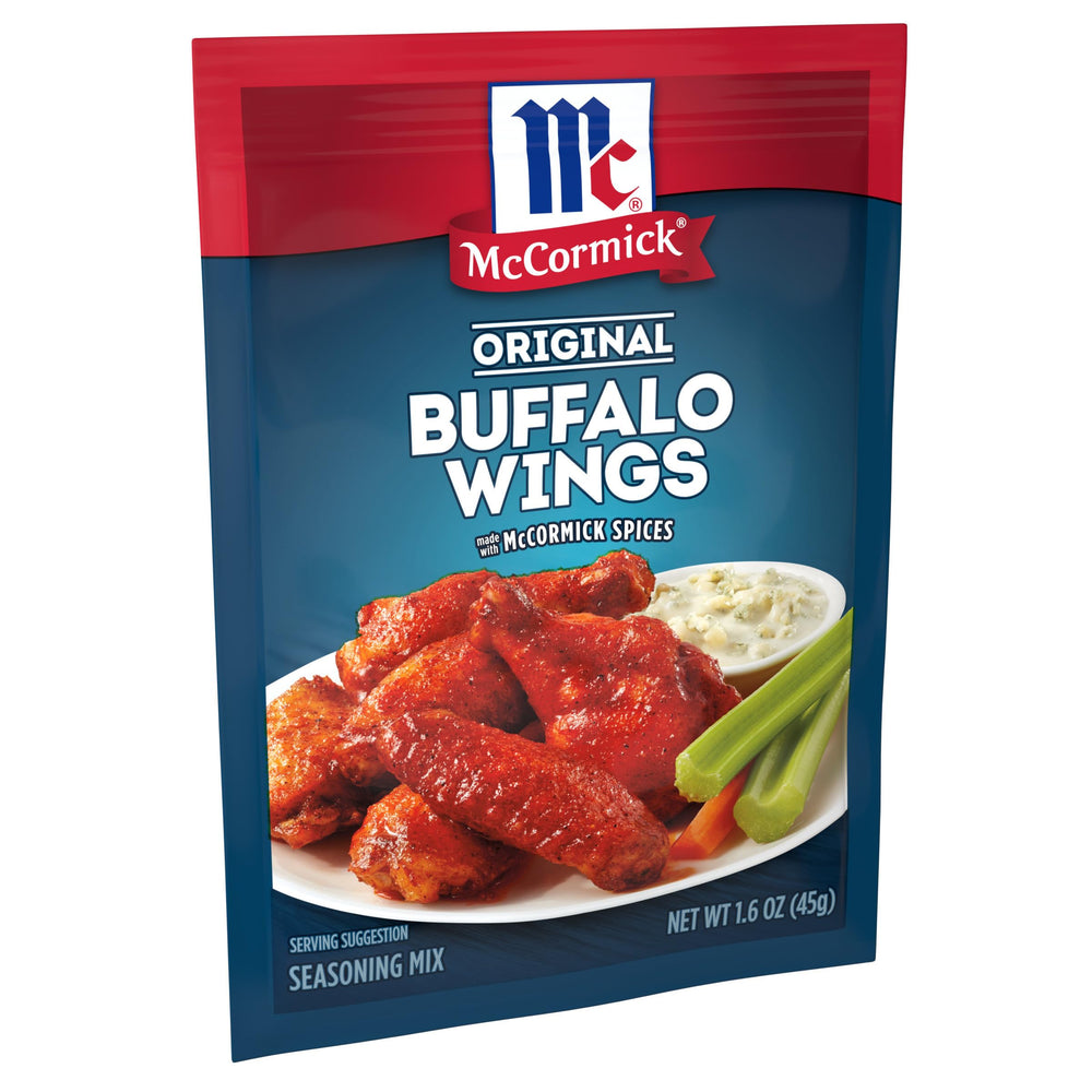 Close-up of McCormick packet texture and seasoning details for easy use