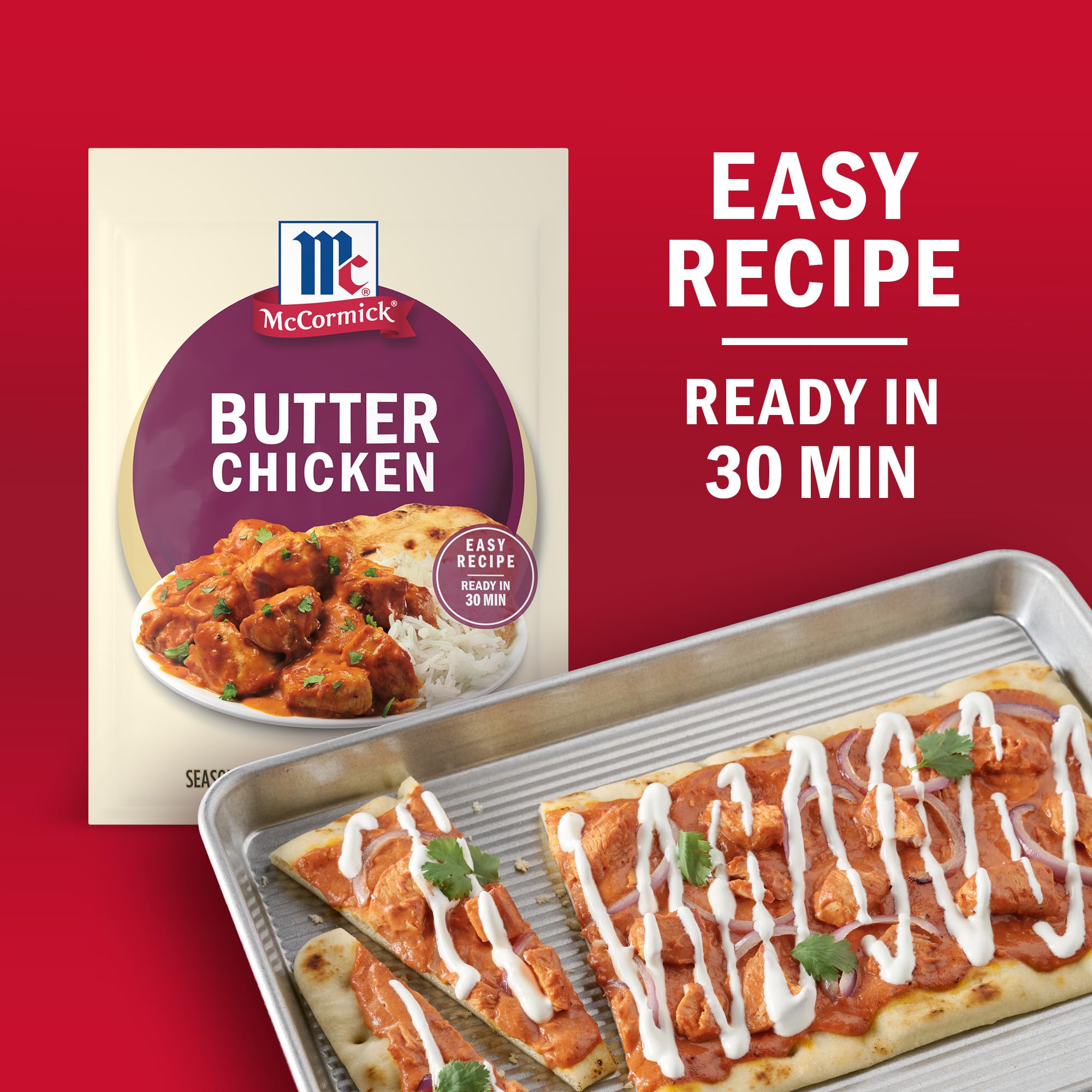McCormick sauce on spoon showing creamy texture and rich flavor