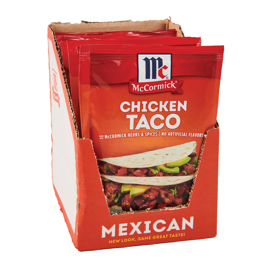 McCormick front packaging showing 12 packets and quick meal benefit