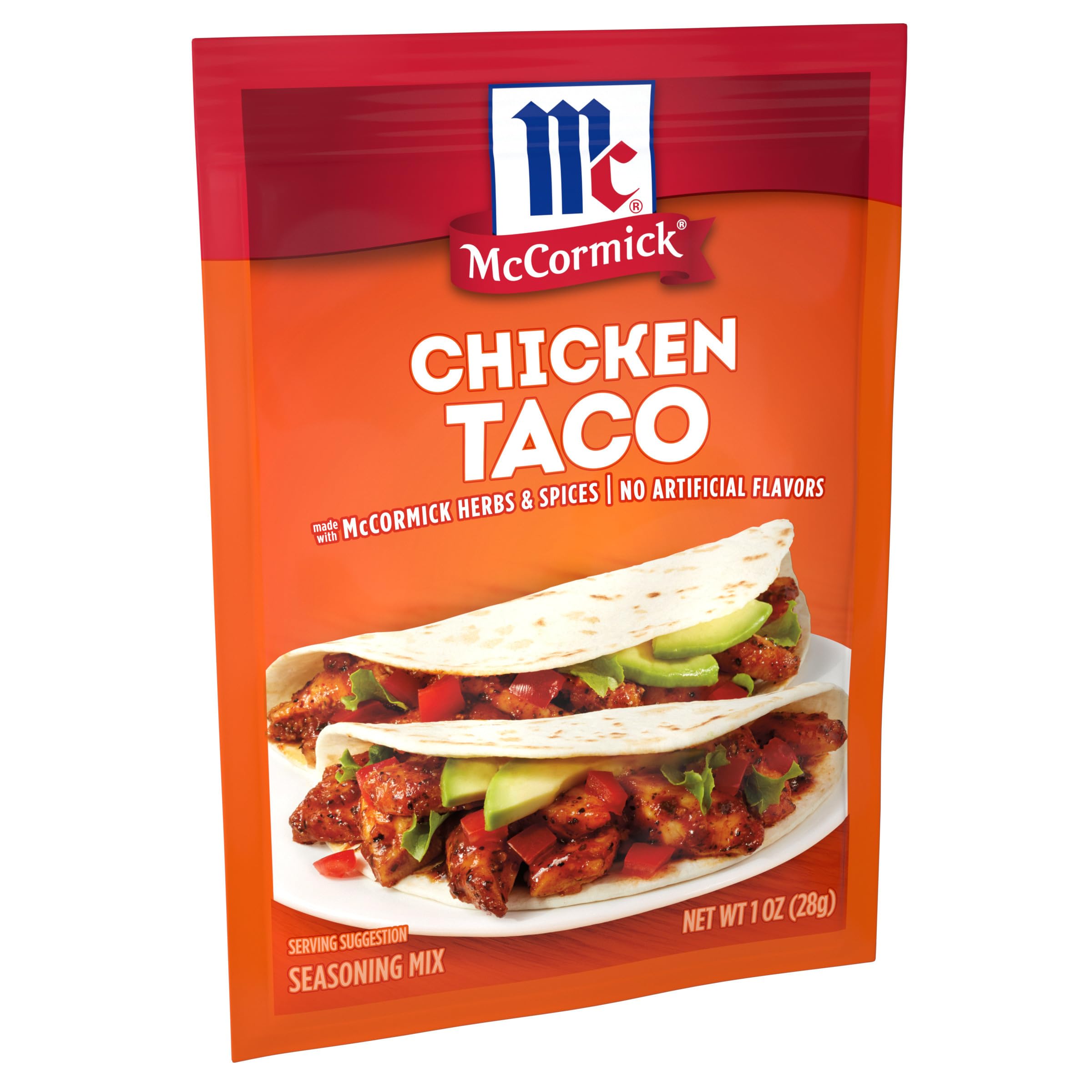 McCormick single packet close-up highlighting easy portioning benefit