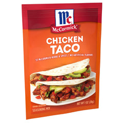 McCormick single packet close-up highlighting easy portioning benefit
