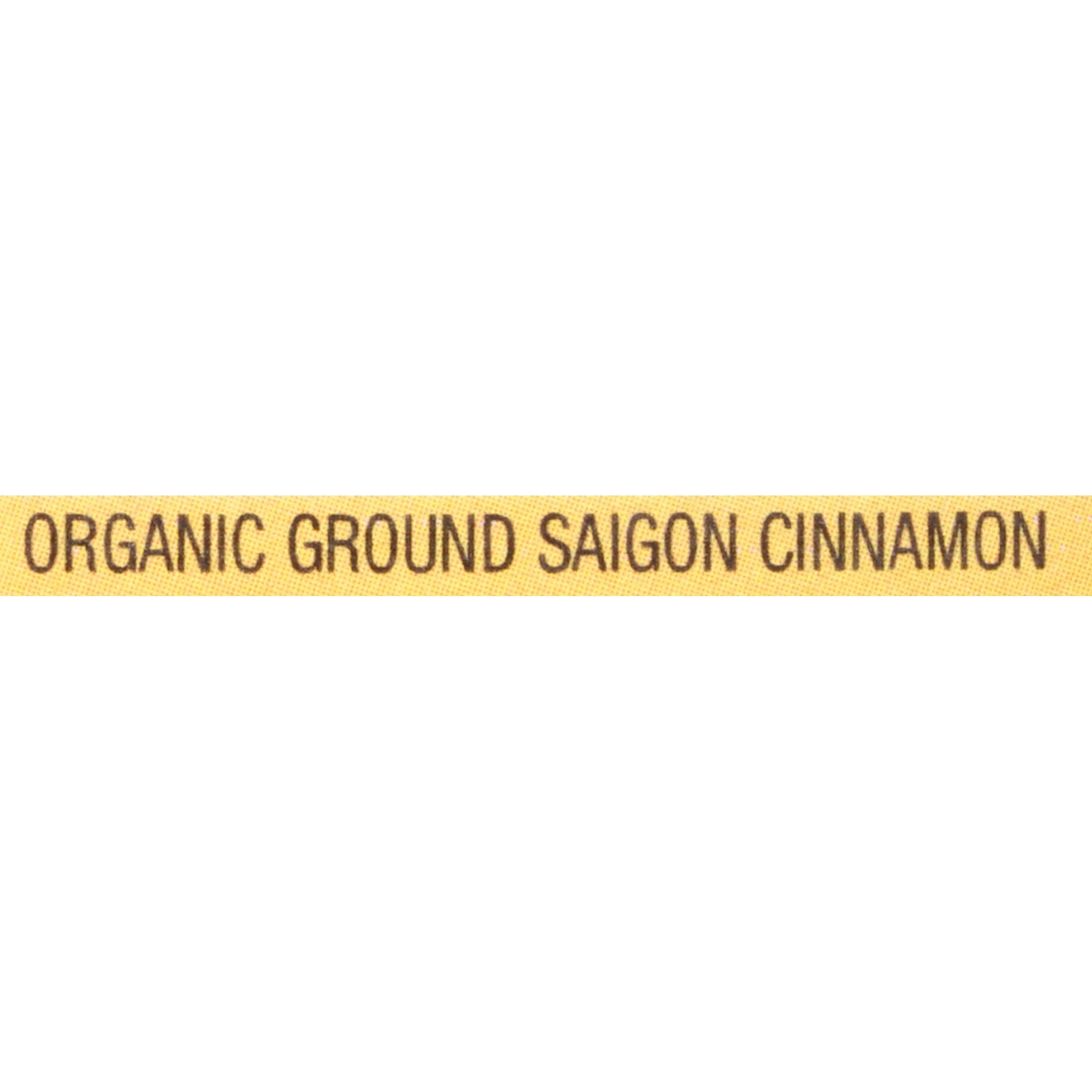 McCormick cinnamon sprinkled on oatmeal adding warm sweet spice