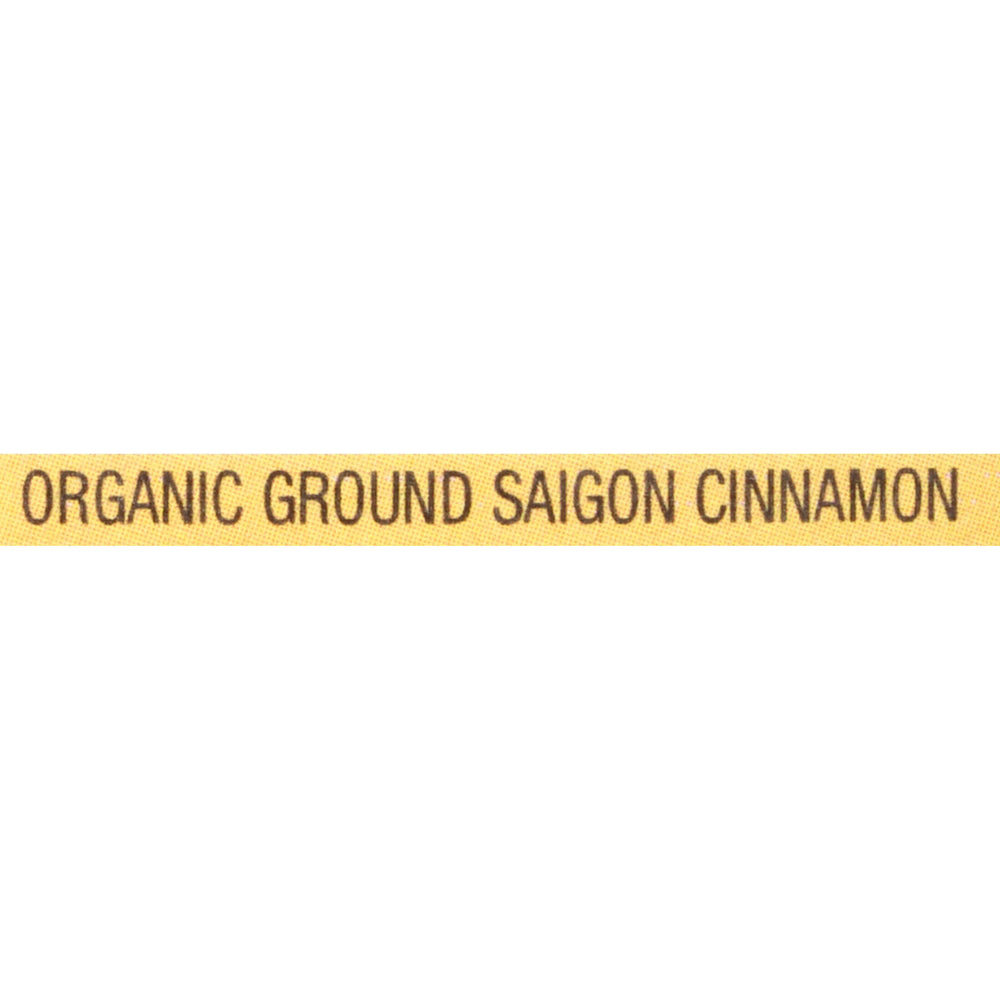McCormick cinnamon sprinkled on oatmeal adding warm sweet spice