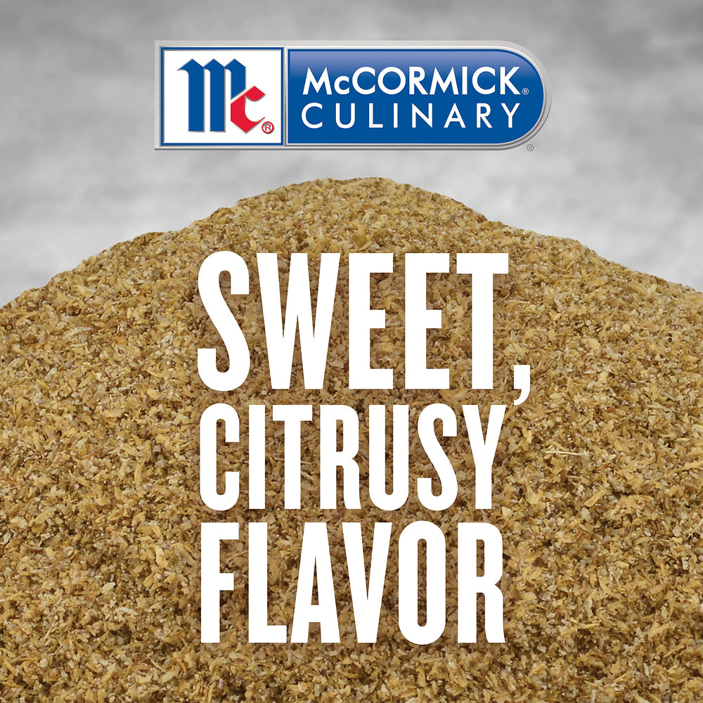 McCormick Culinary open container revealing fine coriander powder for quick seasoning