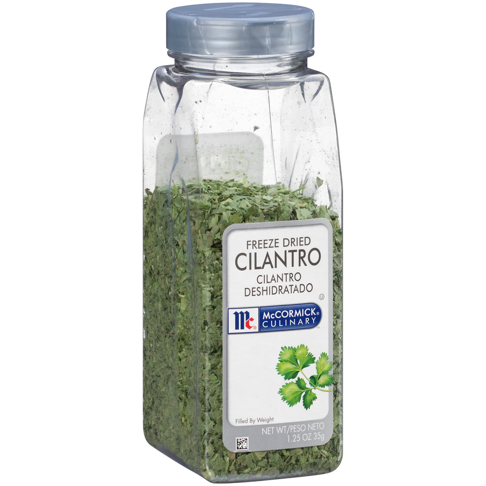 McCormick Culinary front packaging showing container and brand, highlights convenience