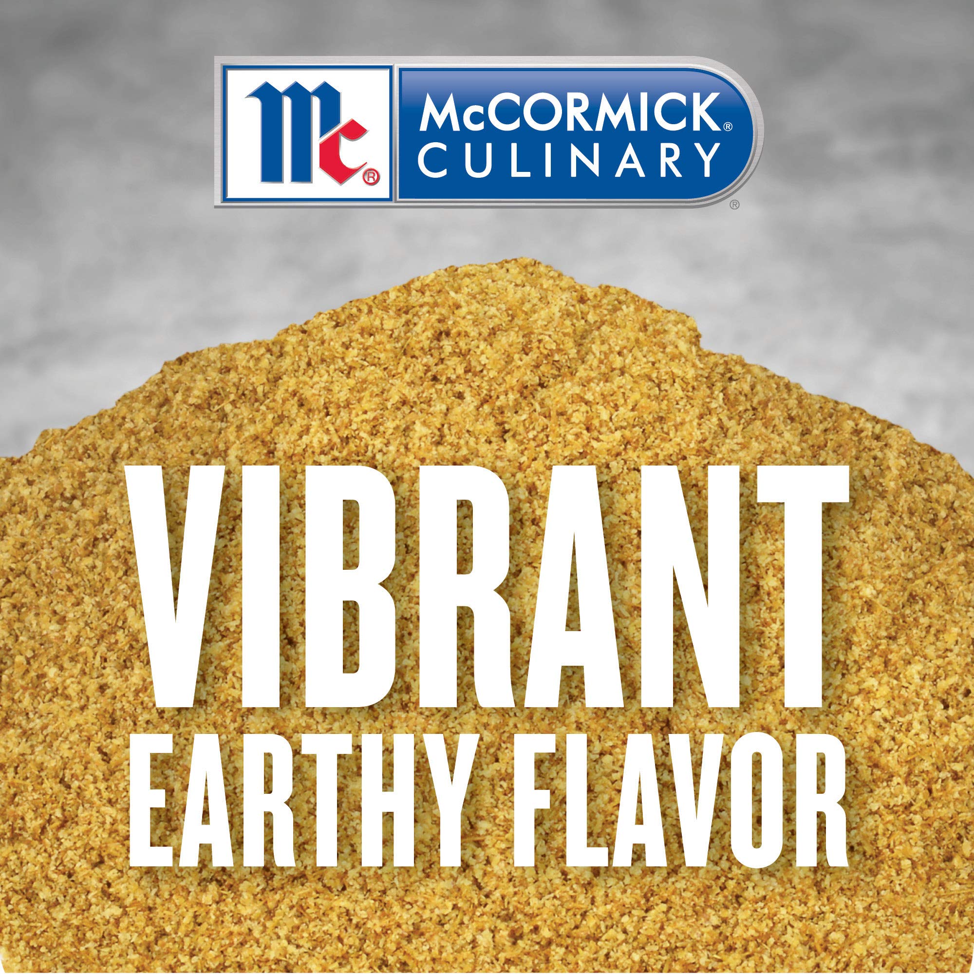McCormick Culinary ground cumin in ceramic bowl highlighting powder consistency and rich color