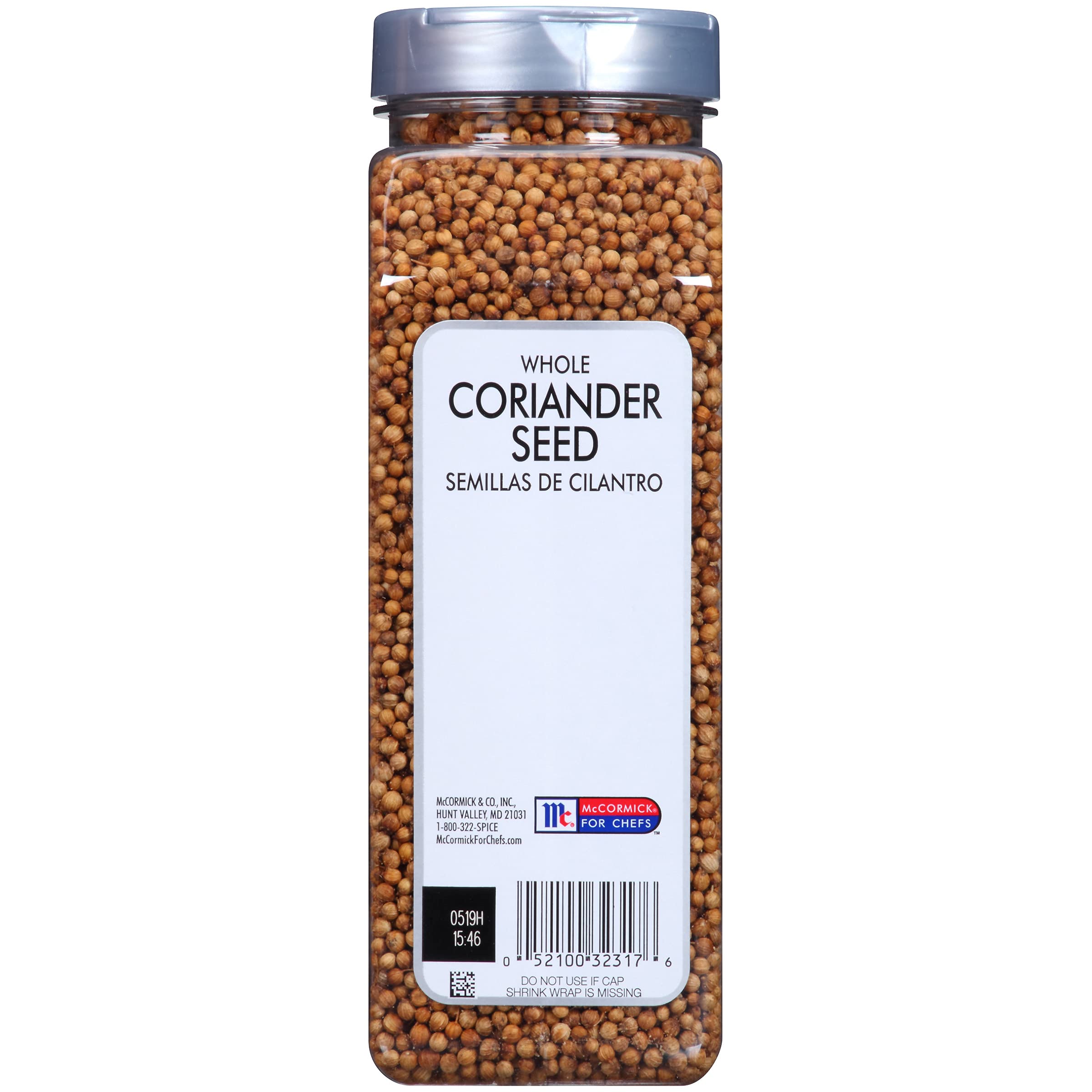 McCormick Culinary product label displaying kosher and vegan certifications clearly