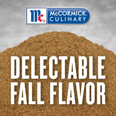 Close-up of McCormick Culinary label and ingredient list, ensures professional-grade quality
