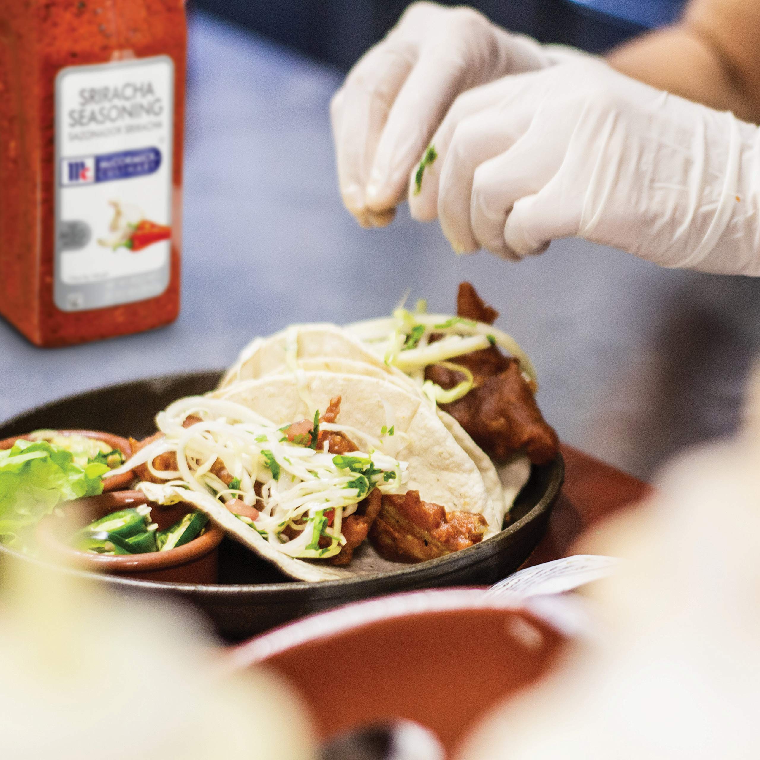 McCormick Culinary blended into mayo demonstrating quick sriracha-style spread creation benefit