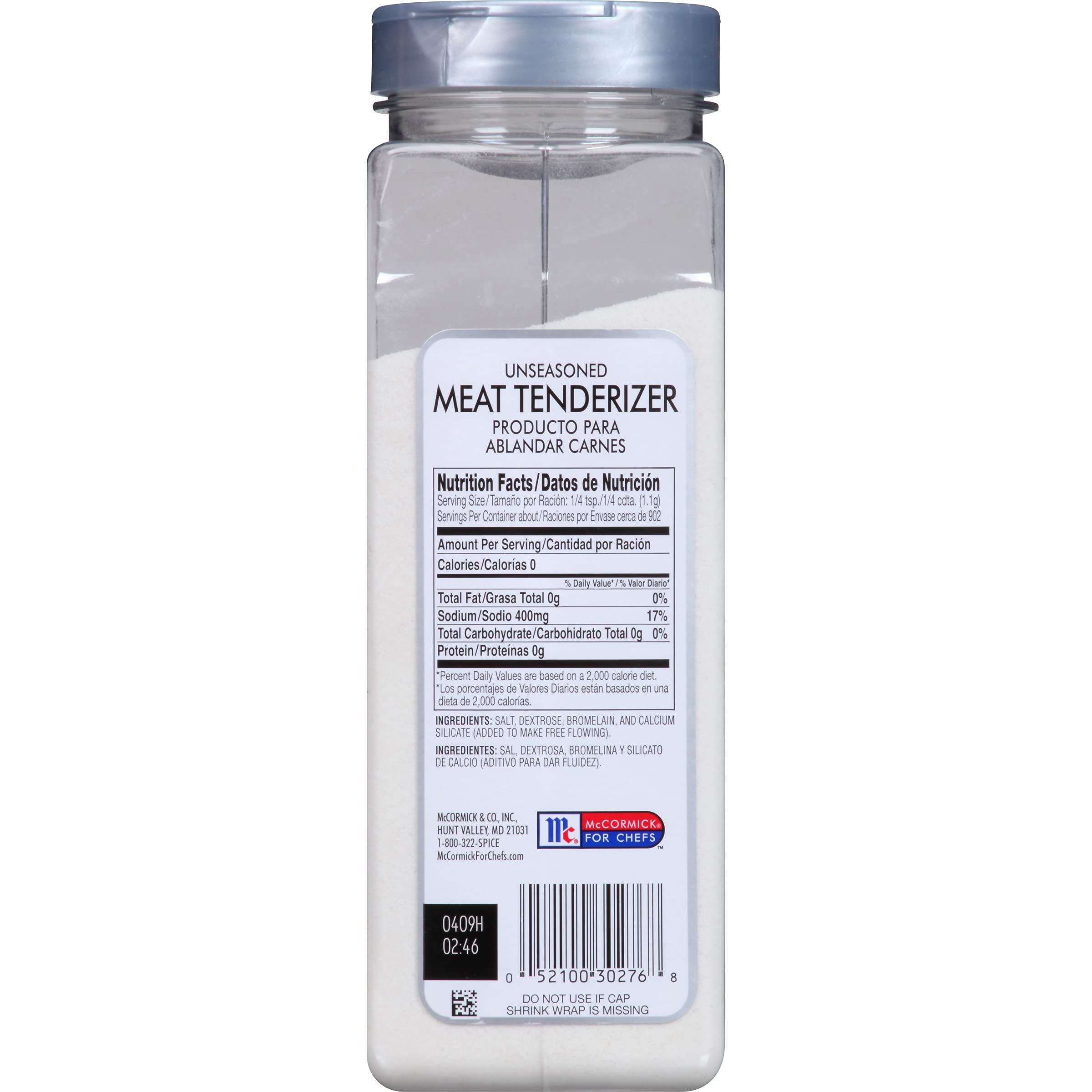 McCormick Culinary dual lid close-up for controlled dispensing and kitchen speed benefit