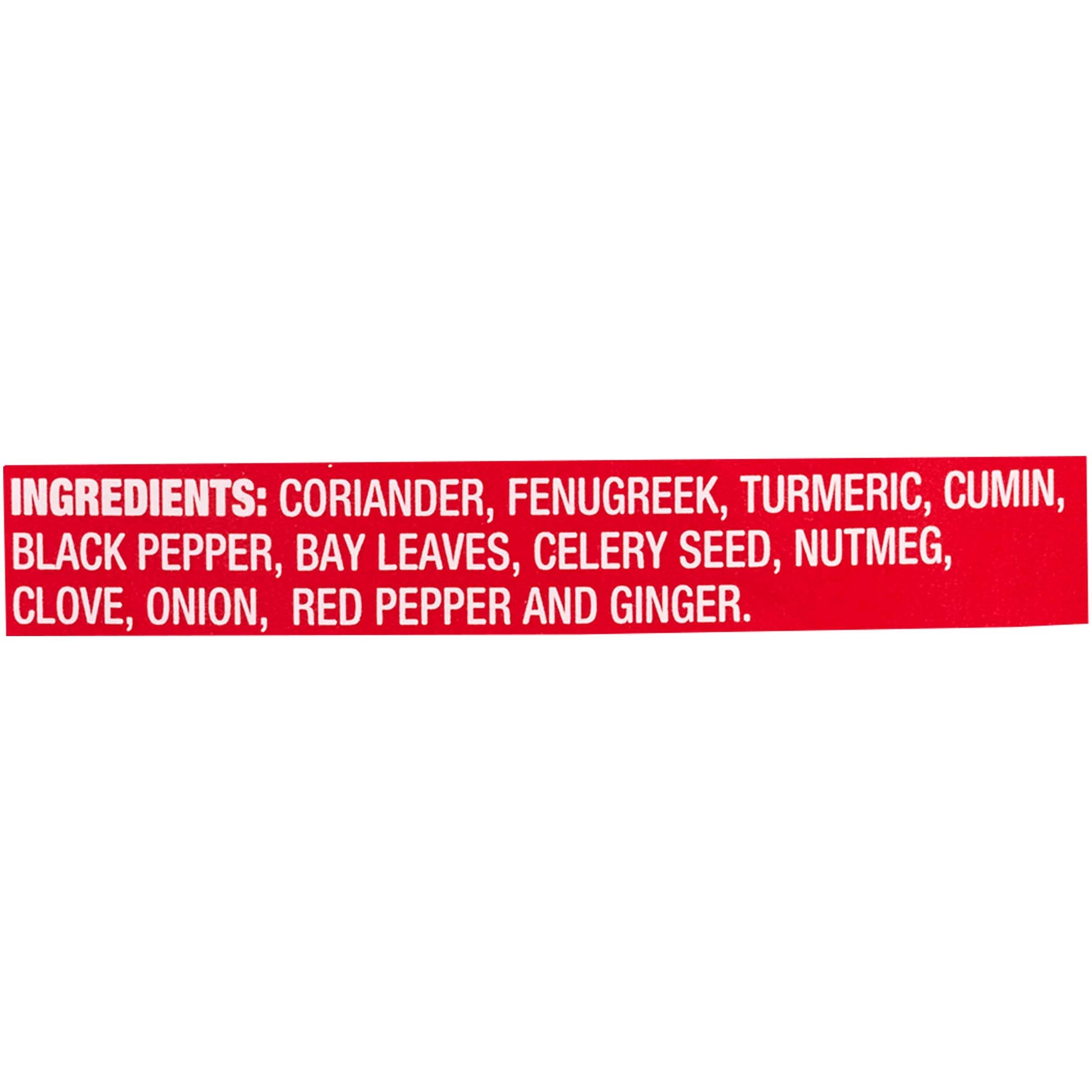 McCormick nutrition and ingredient label clearly visible for informed pantry use