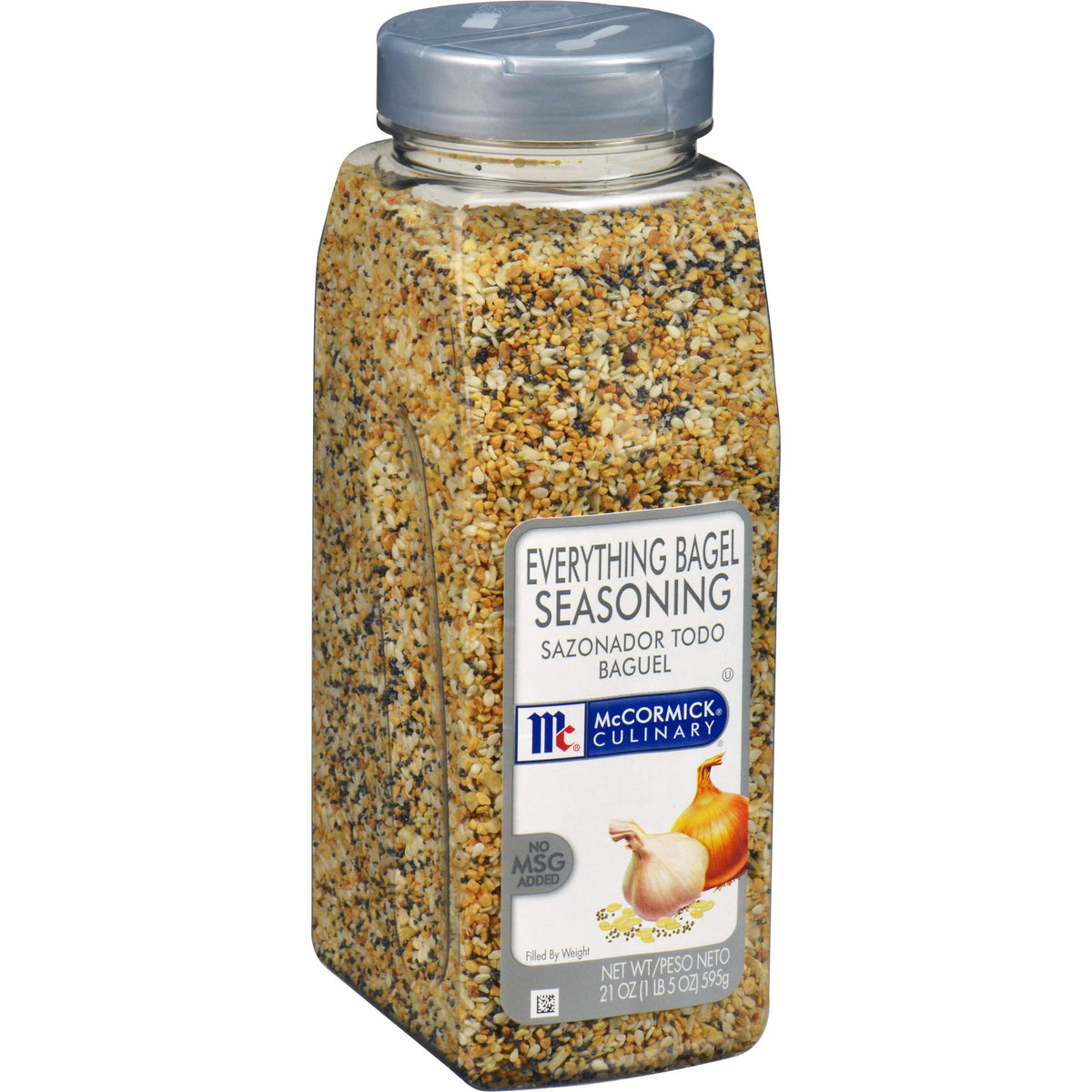 McCormick Culinary front packaging showing 21 oz container for consistent seasoning