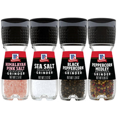 McCormick front packaging showing all four grinders for easy selection