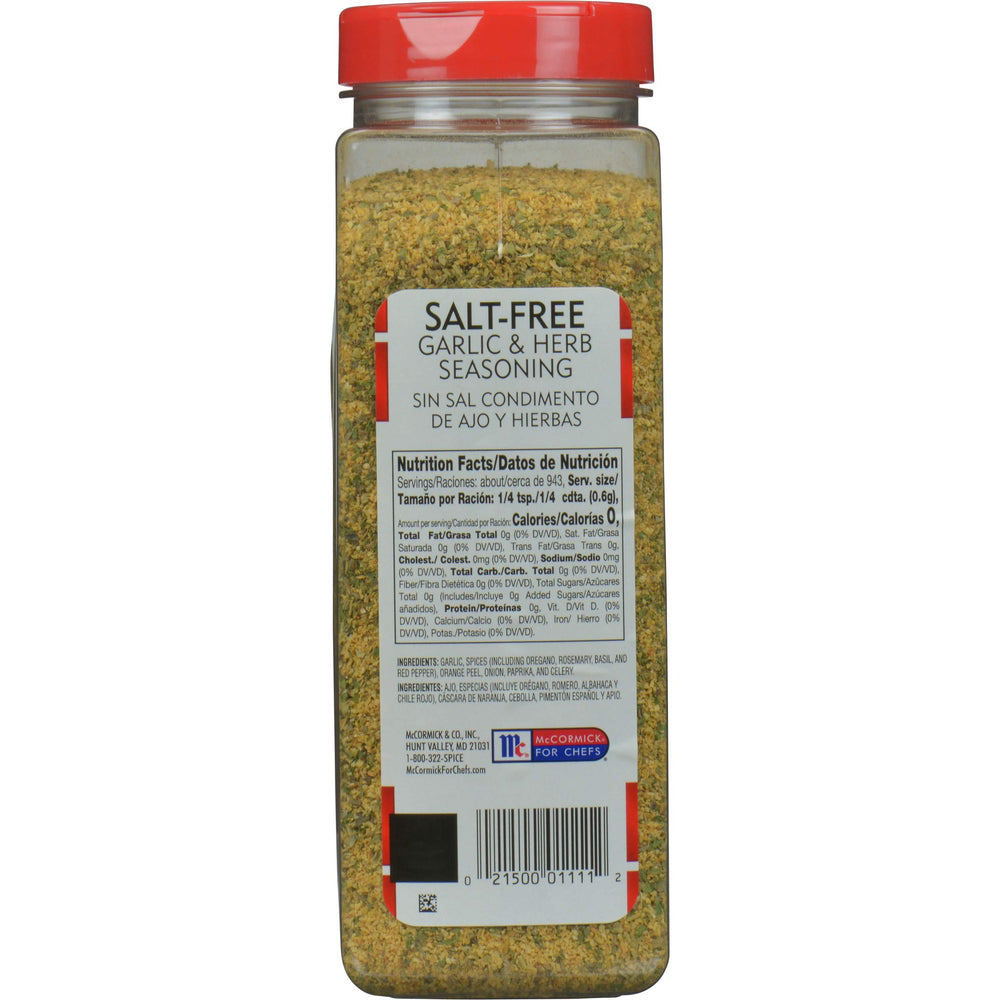 McCormick open container with a spoon scooping seasoning for quick service use