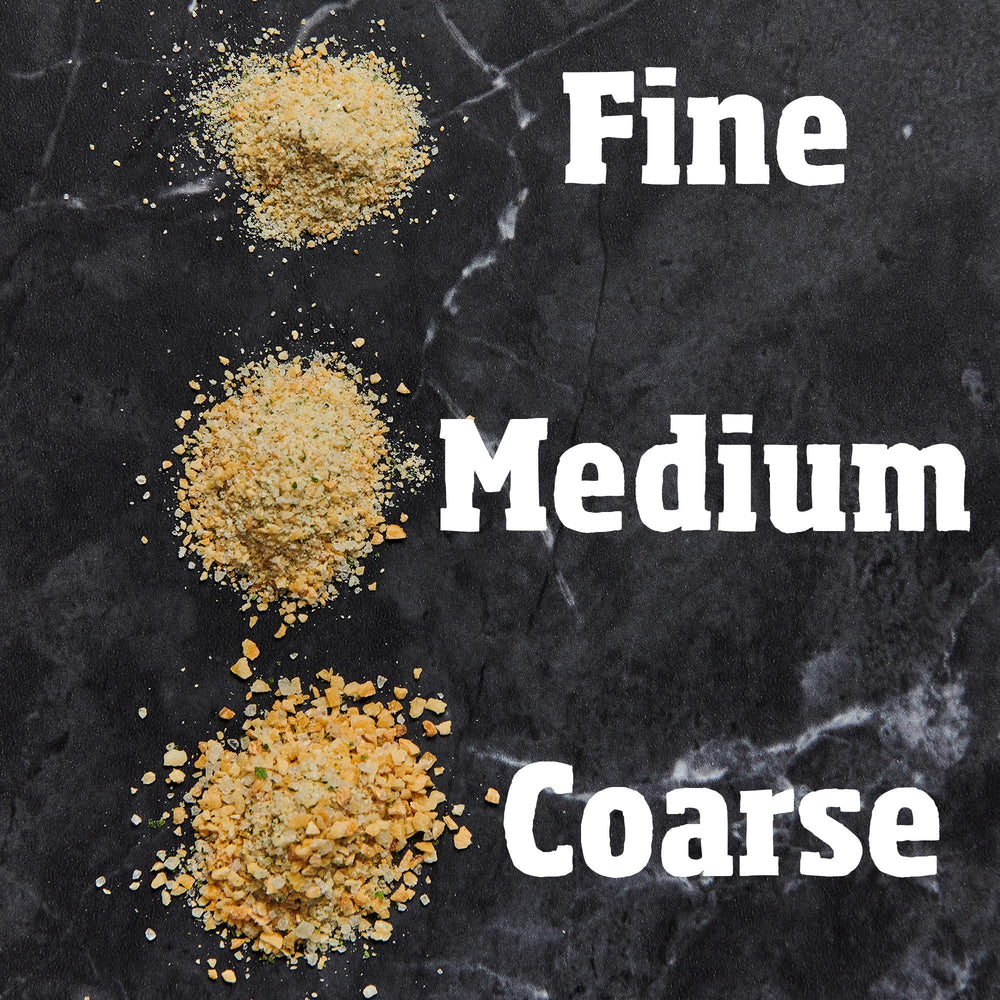 McCormick garlic sea salt being ground over pizza for fresh savory finish
