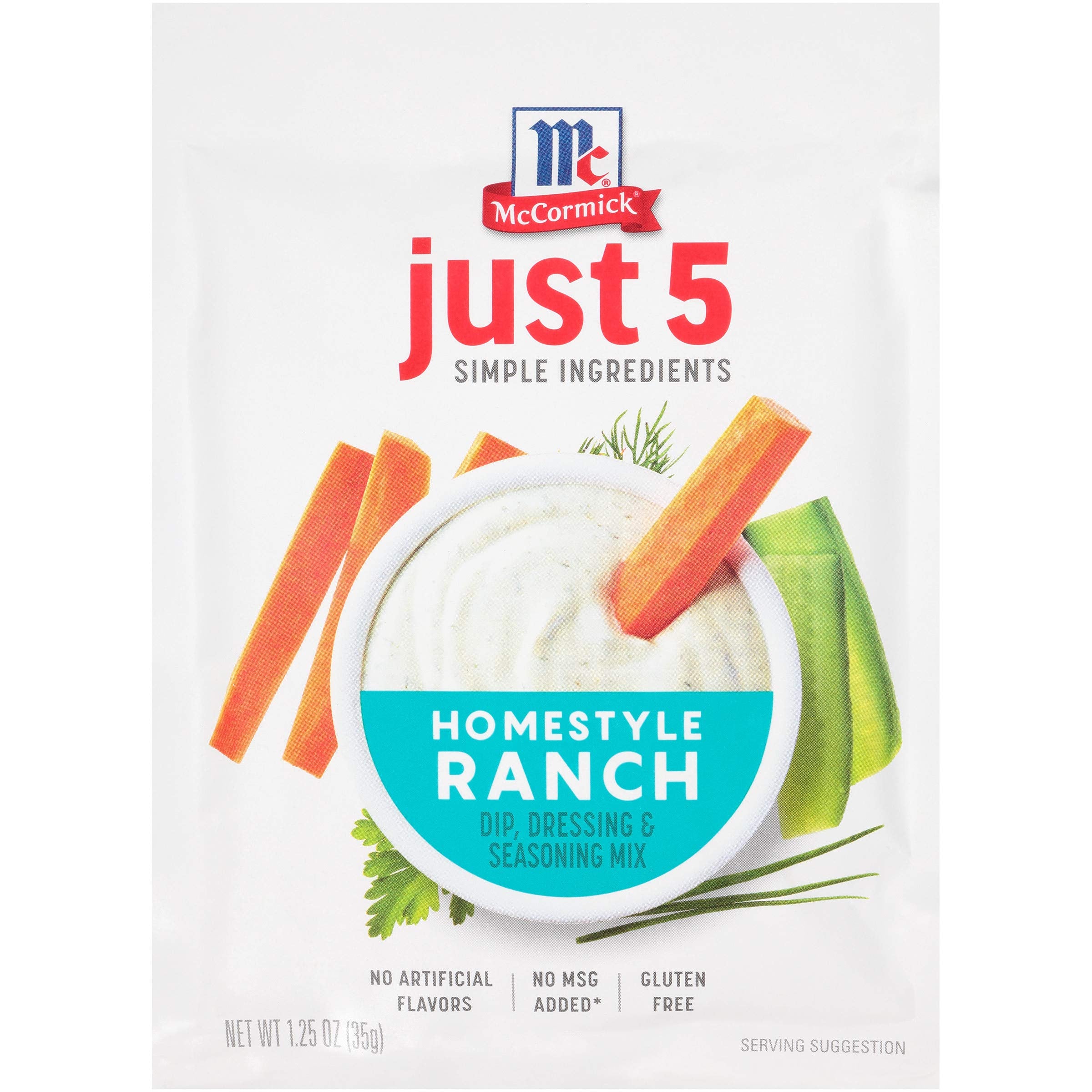 McCormick front packaging showing clean-label benefit