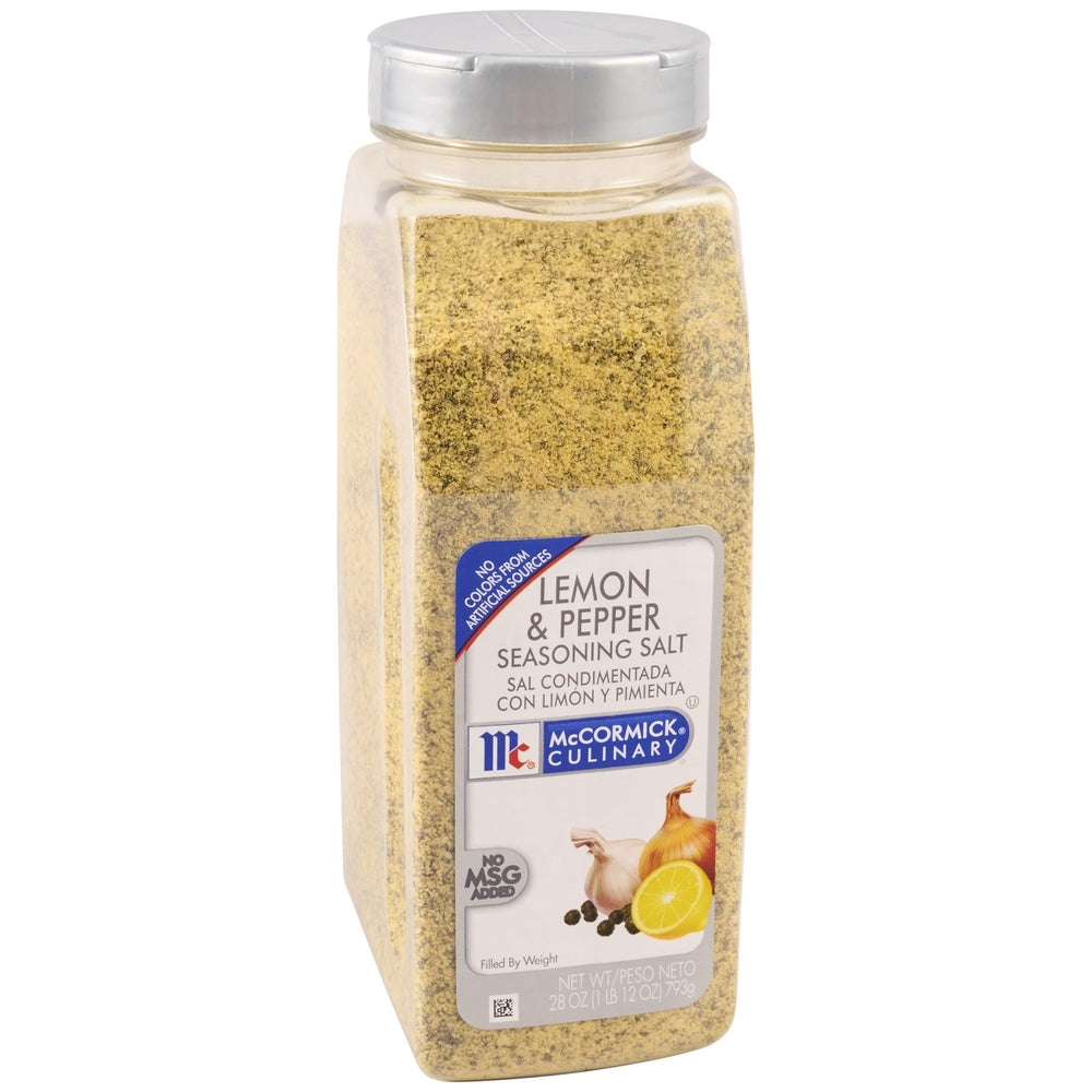 McCormick Culinary front package showing 28 oz container and branding benefit convenience