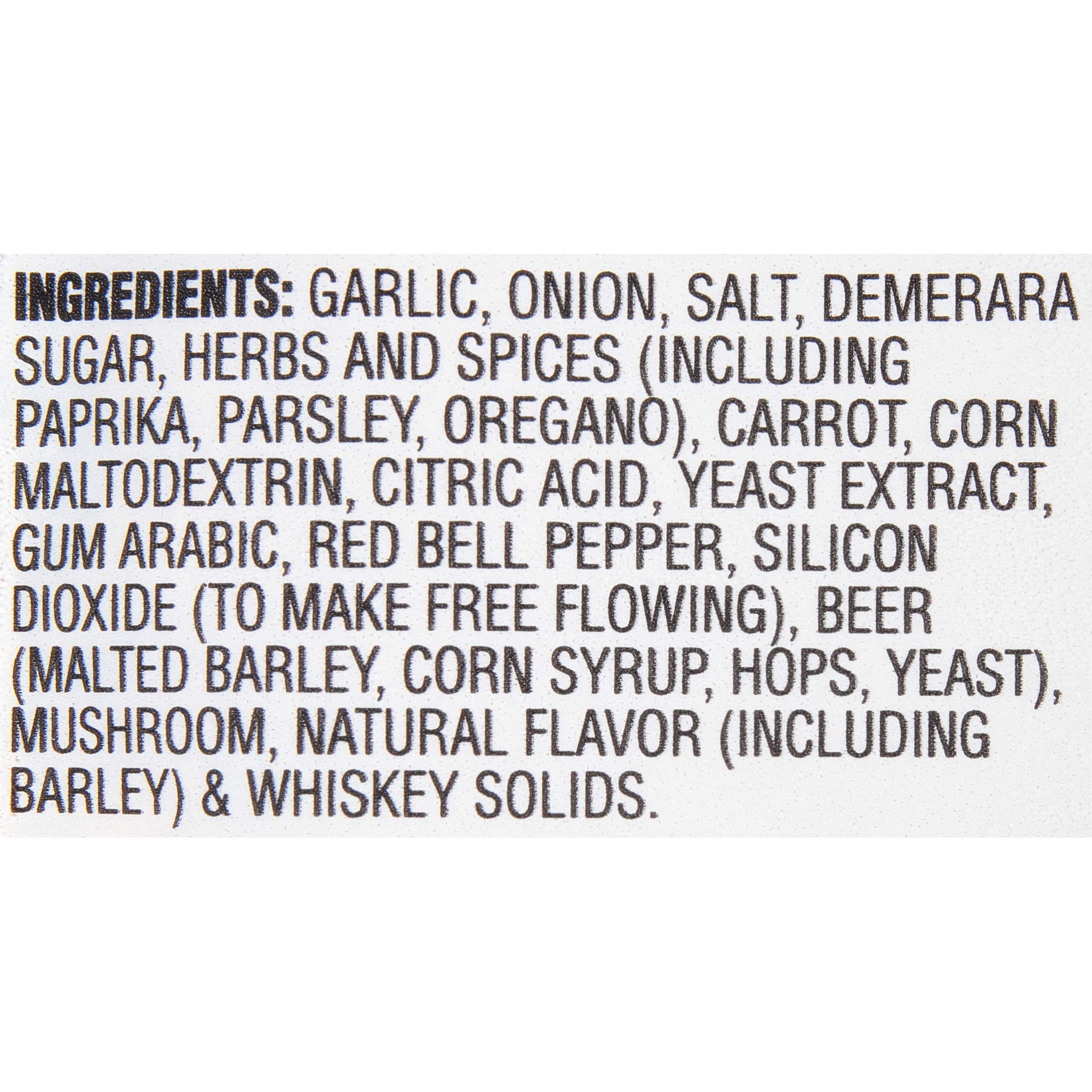 Close-up of McCormick ONE packet label and ingredients for informed cooking