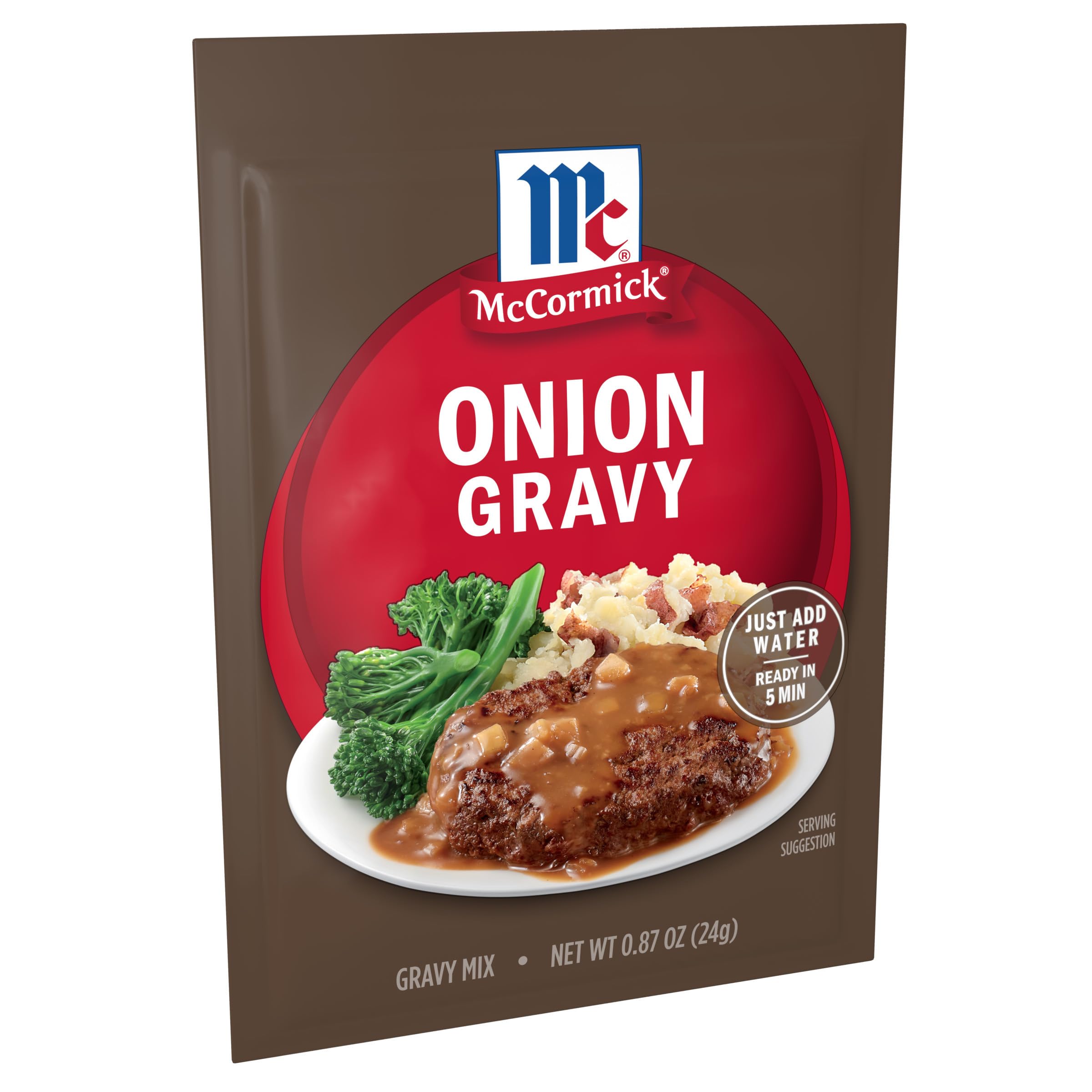 McCormick front packaging showing pack of 12 packets and brand benefits