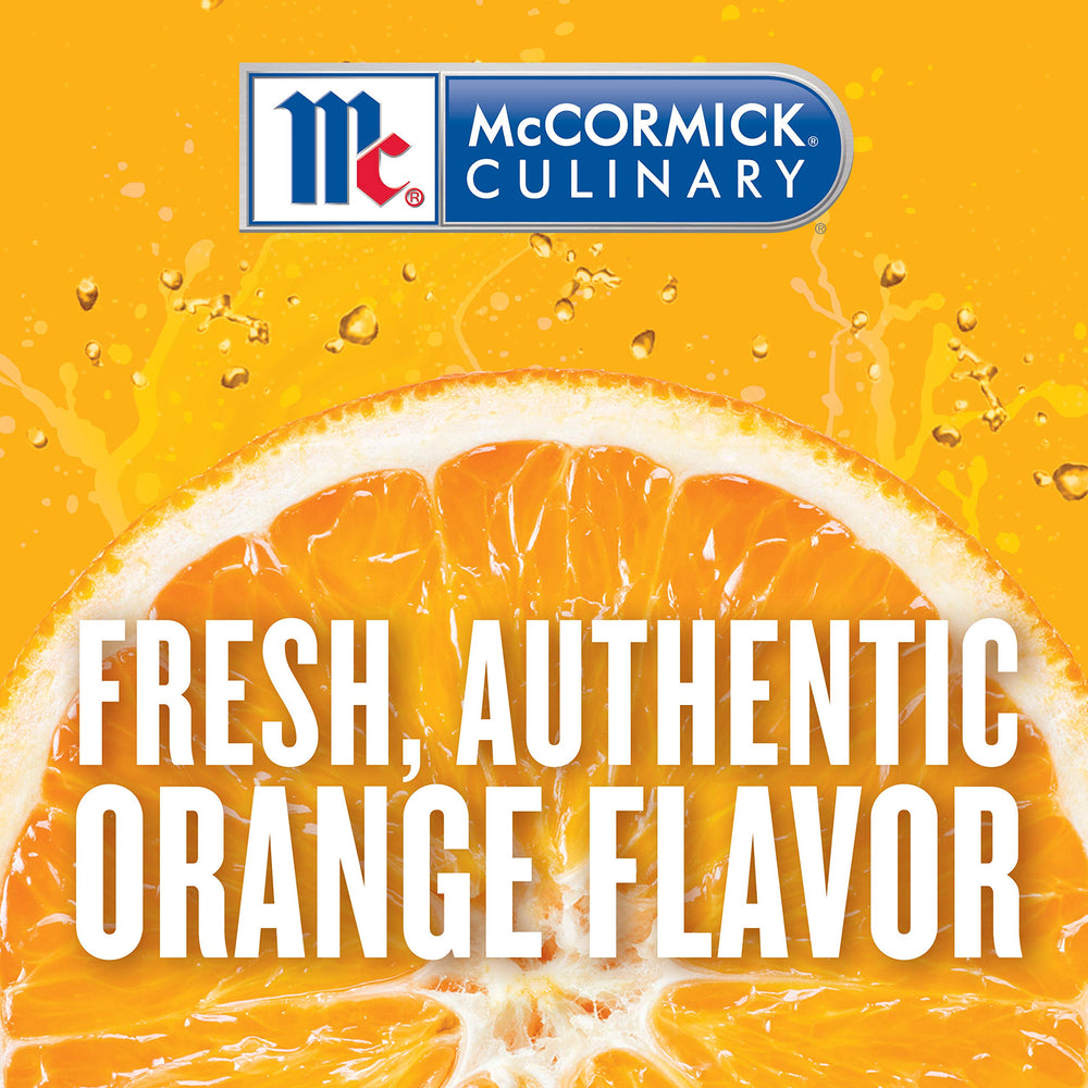 McCormick Culinary orange extract used in a glazed cake adding bright citrus flavor