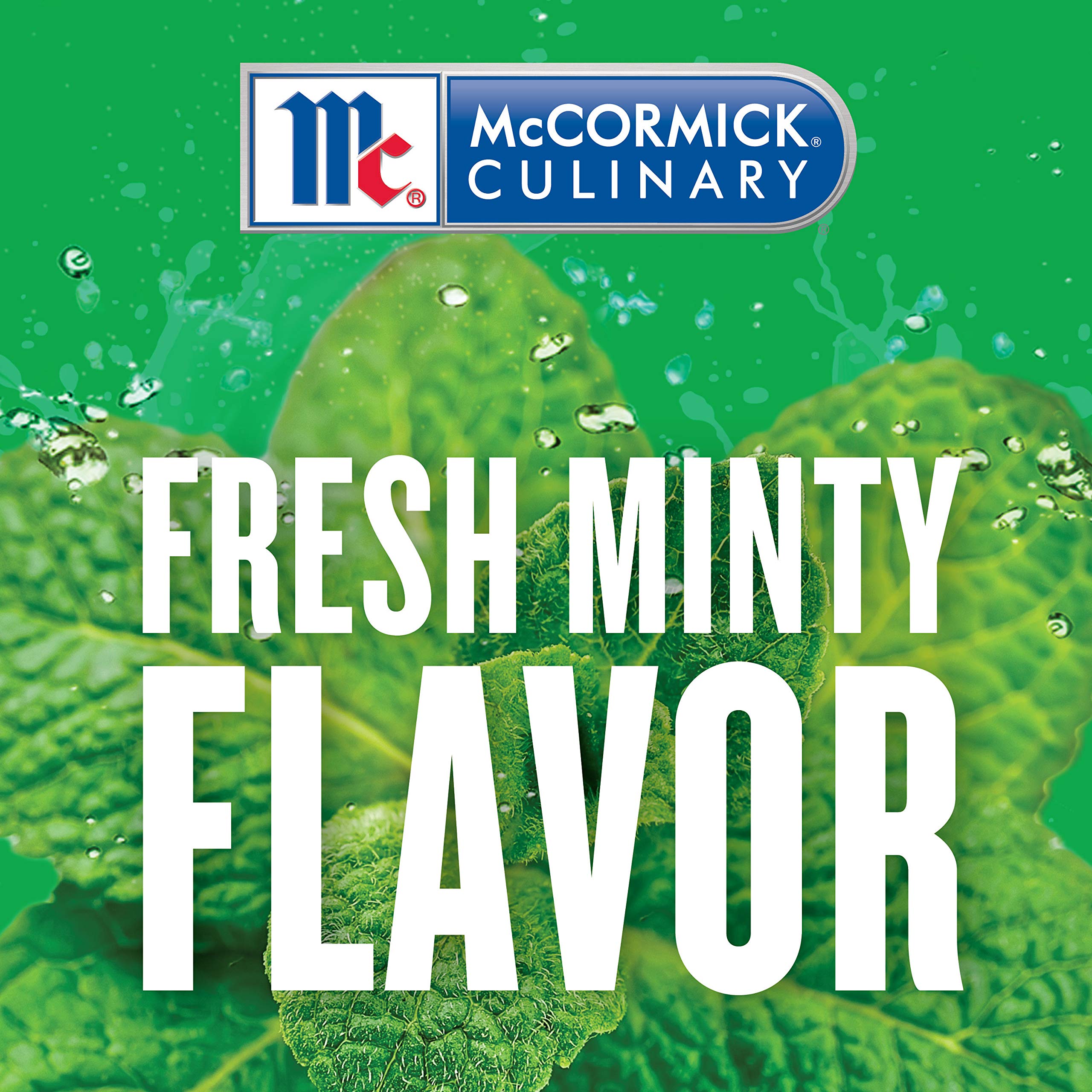 McCormick peppermint extract alongside chocolate pieces showing complementary flavor pairing