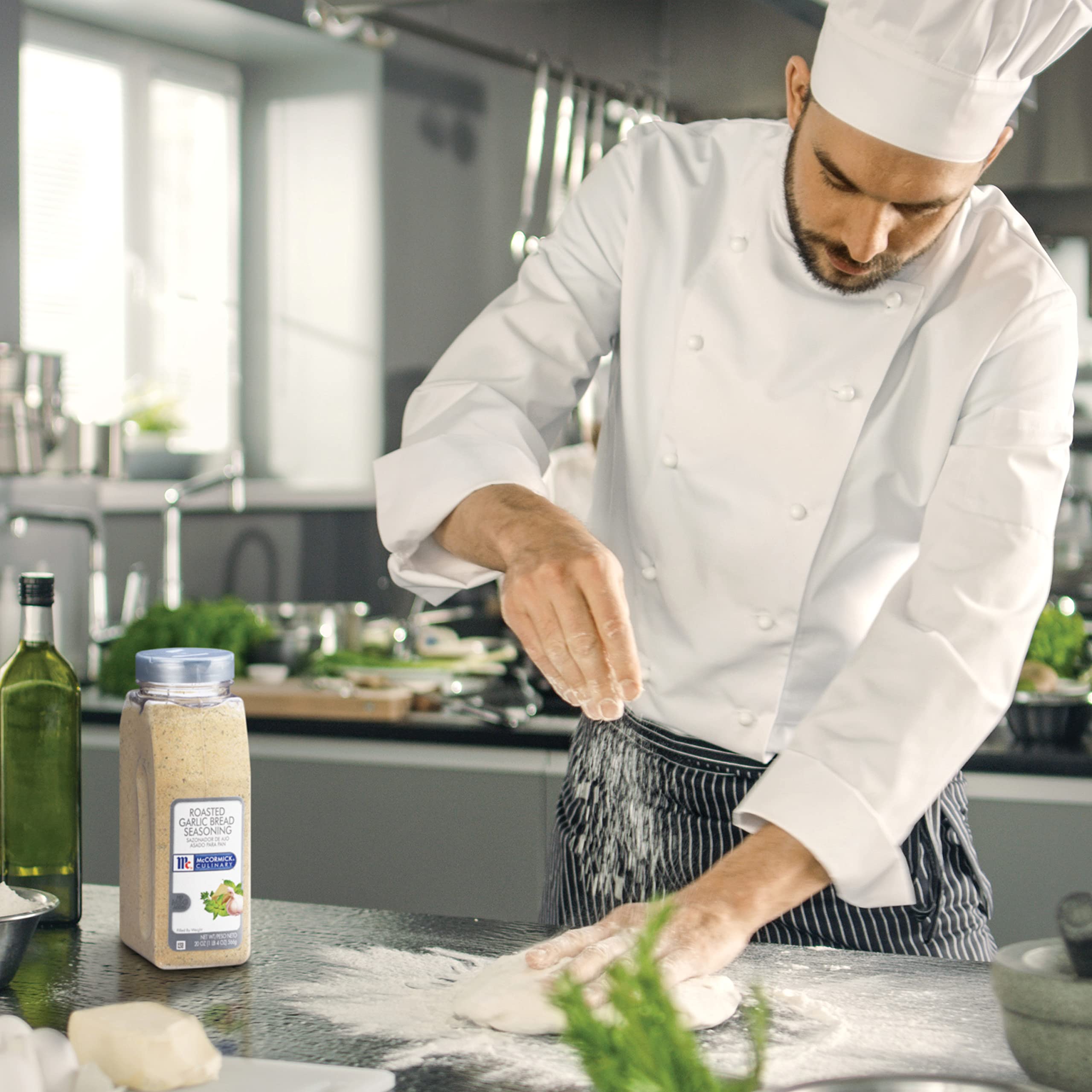 McCormick Culinary used on pasta to add roasted garlic and cheesy savory notes