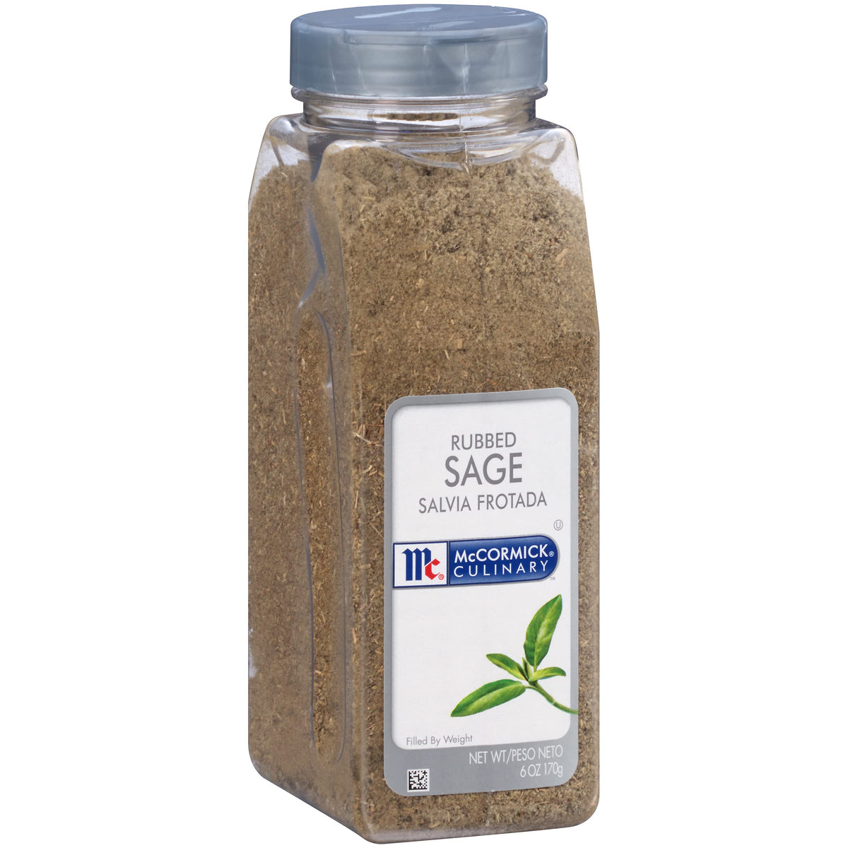 McCormick Culinary container front view showing size and labeling benefit consistency