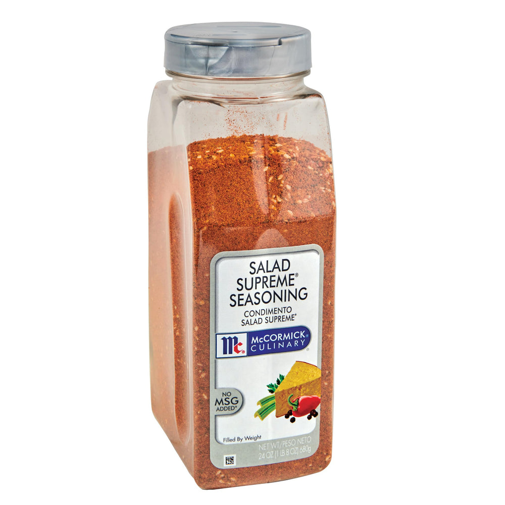 McCormick Culinary front container showing 24 oz size and brand benefit consistency