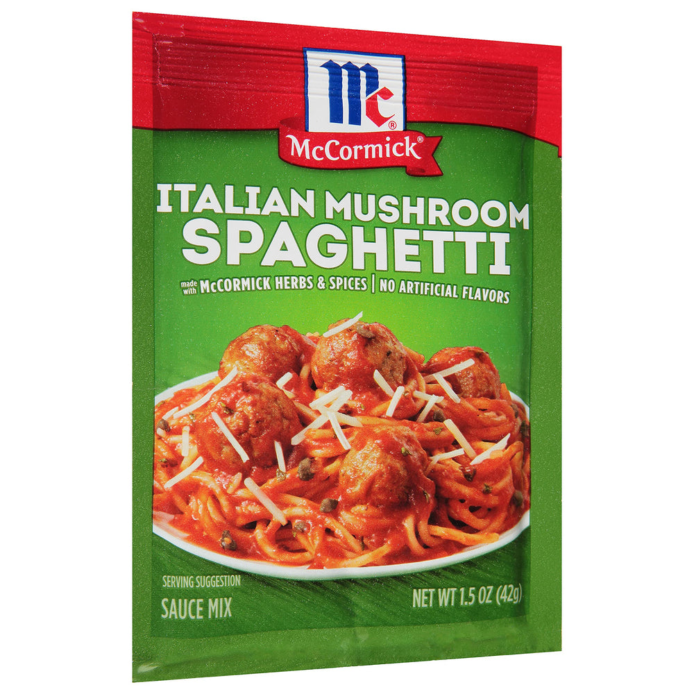 Close-up of McCormick seasoning packet texture and label helpful for quick identification