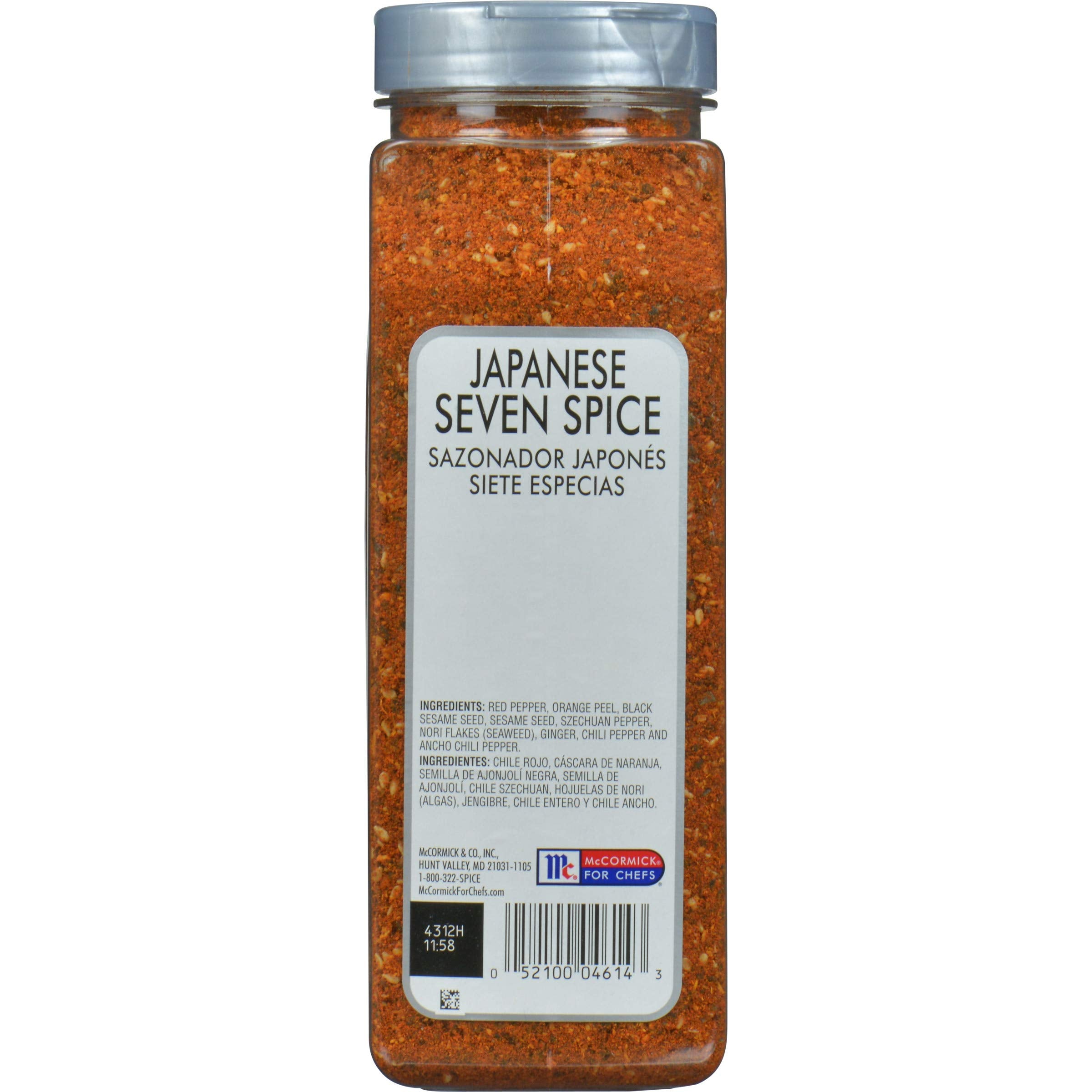 McCormick Culinary open container displaying coarse texture and colorful spice blend benefits