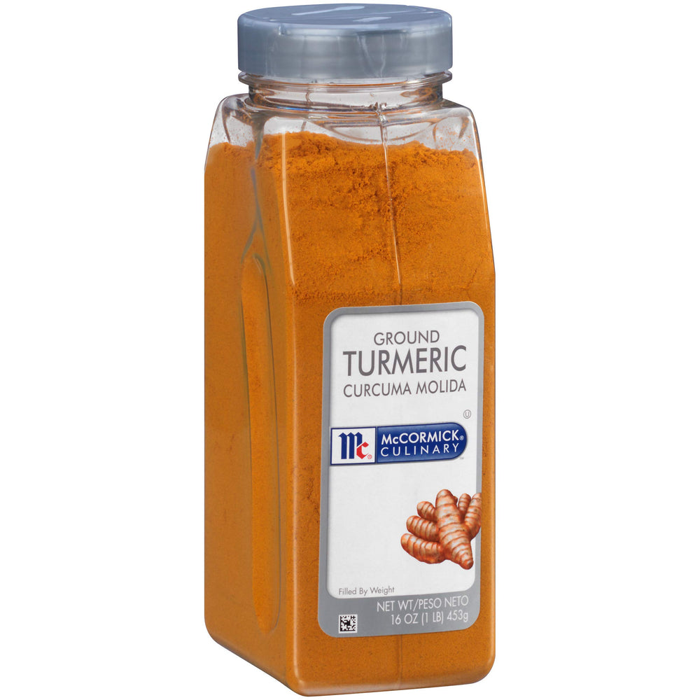 McCormick Culinary front packaging showing 16 oz container and label clarity benefit