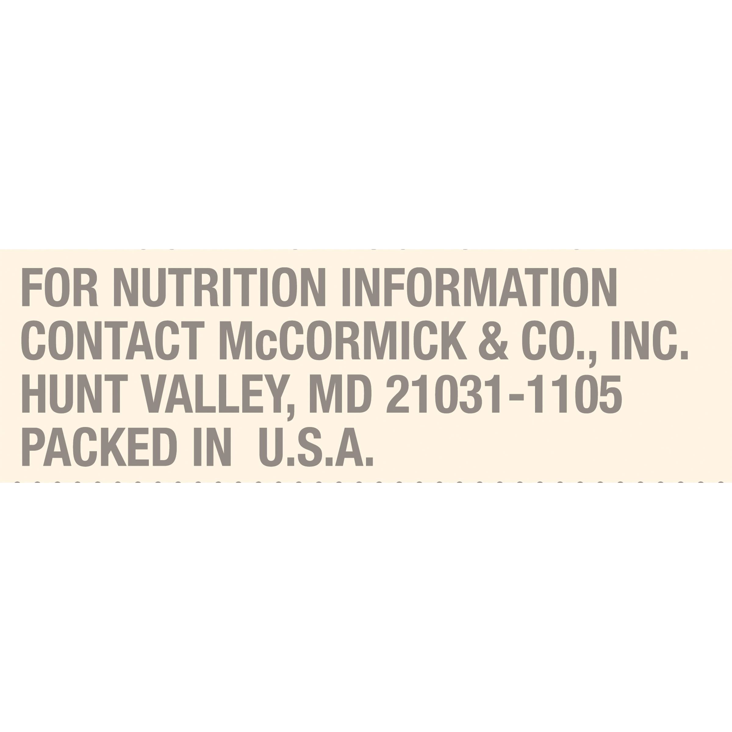 McCormick variety pack next to a ruler showing compact pantry-friendly size