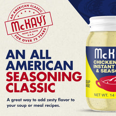 Mc Kay's seasoning dissolving in hot water to create quick broth benefit