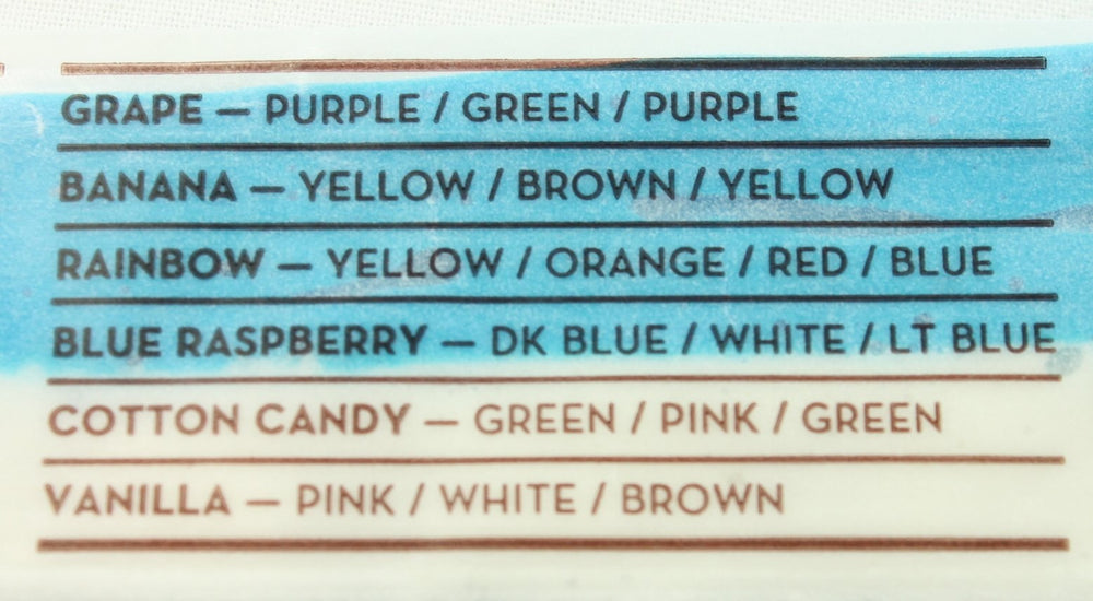 McCraw's taffy next to a ruler to show large size and portion value
