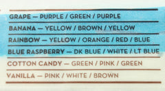 McCraw's taffy next to a ruler to show large size and portion value