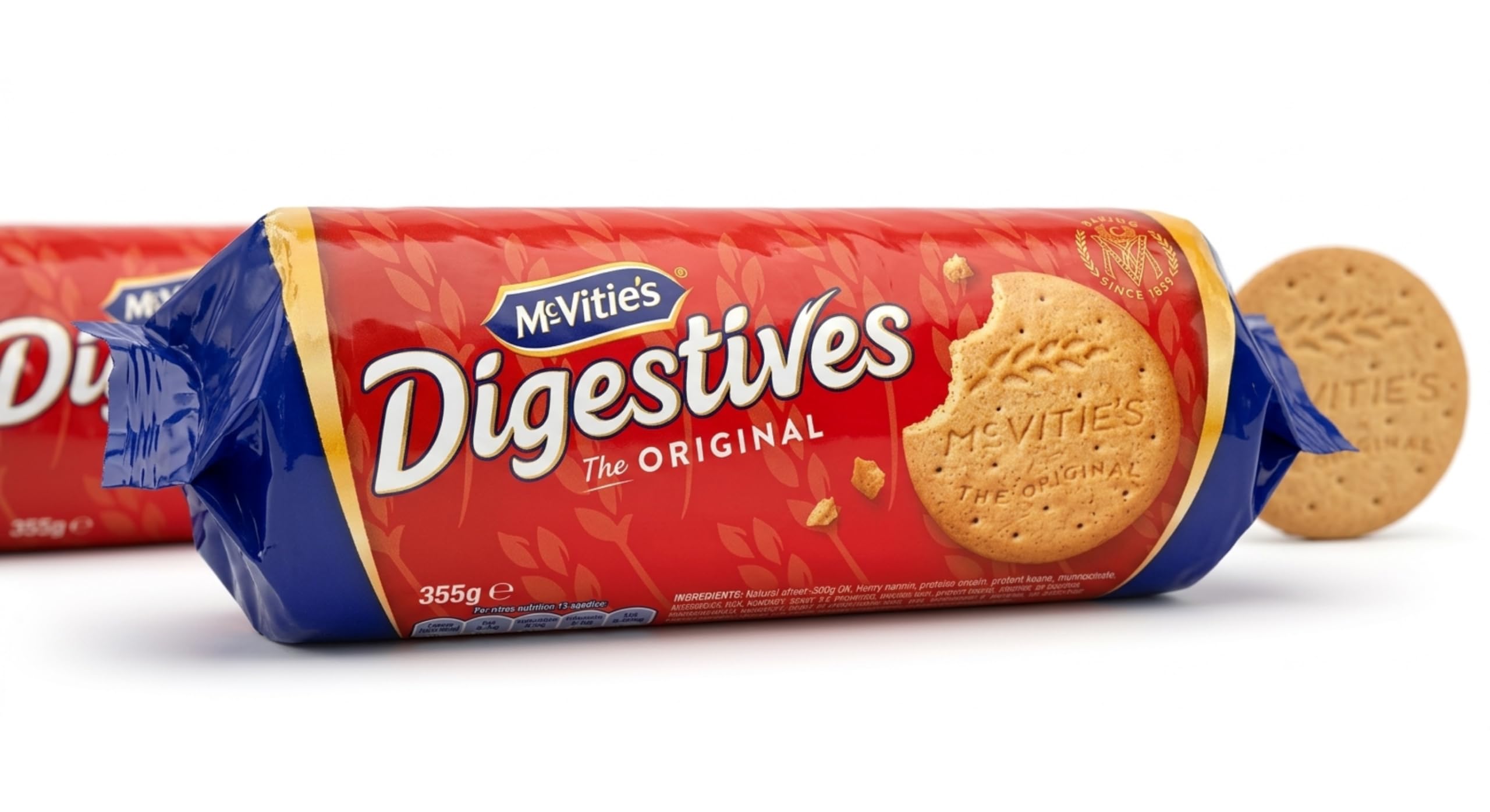 McVitie's close-up of biscuit texture highlighting crispy wholemeal bite