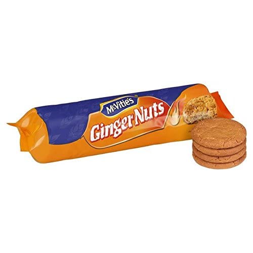McVitie's close-up of ginger nut texture highlighting crispness and golden crumb